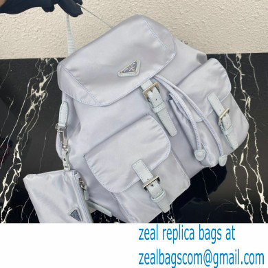 Prada Medium Nylon Backpack 1BZ811 Blue 2021 - Click Image to Close