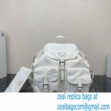 Prada Medium Nylon Backpack 1BZ811 white 2021