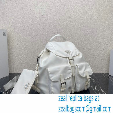 Prada Medium Nylon Backpack 1BZ811 white 2021