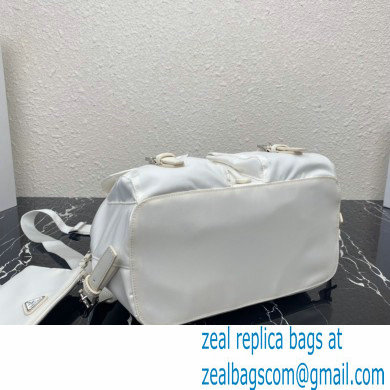 Prada Medium Nylon Backpack 1BZ811 white 2021