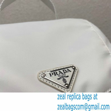 Prada Medium Nylon Backpack 1BZ811 white 2021 - Click Image to Close