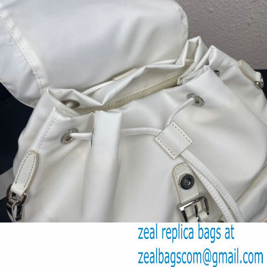 Prada Medium Nylon Backpack 1BZ811 white 2021