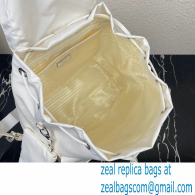 Prada Medium Nylon Backpack 1BZ811 white 2021 - Click Image to Close