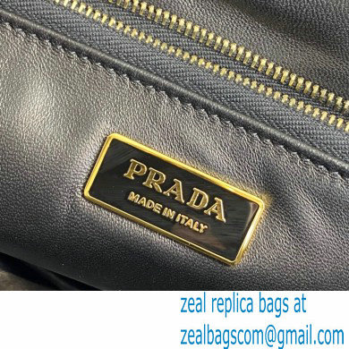 Prada Padded Nappa Leather Shoulder Bag 1BD306 Black 2021