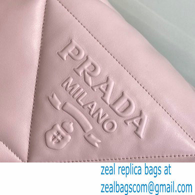 Prada Padded Nappa Leather Shoulder Bag 1BD306 Pink 2021