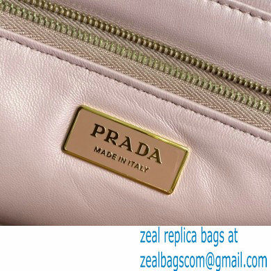 Prada Padded Nappa Leather Shoulder Bag 1BD306 Pink 2021