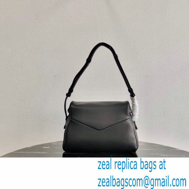 Prada Padded Nappa Leather Signaux Bag 1BC165 Black 2021 - Click Image to Close