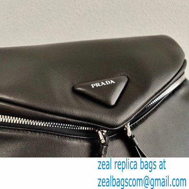 Prada Padded Nappa Leather Signaux Bag 1BC165 Black 2021