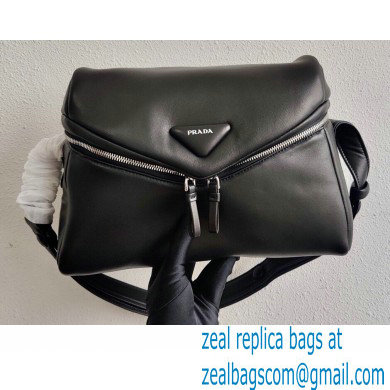 Prada Padded Nappa Leather Signaux Bag 1BC165 Black 2021