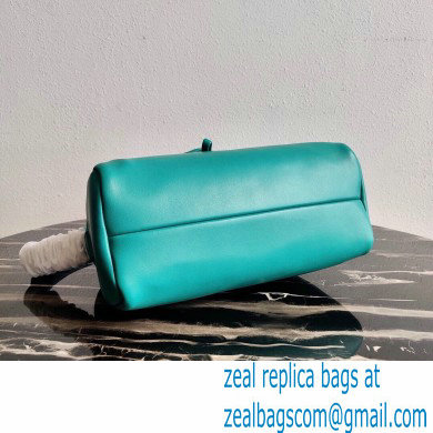 Prada Padded Nappa Leather Signaux Bag 1BC165 Peacock Blue 2021 - Click Image to Close