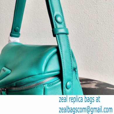 Prada Padded Nappa Leather Signaux Bag 1BC165 Peacock Blue 2021