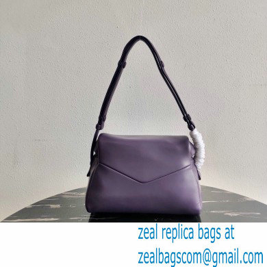 Prada Padded Nappa Leather Signaux Bag 1BC165 Violet 2021 - Click Image to Close