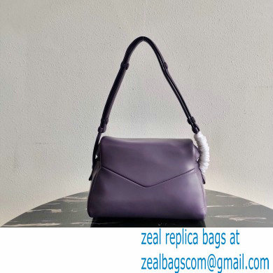 Prada Padded Nappa Leather Signaux Bag 1BC165 Violet 2021