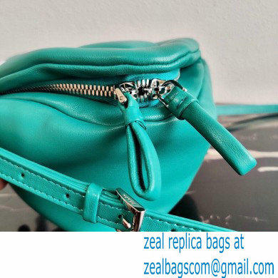 Prada Padded Nappa Leather Triangle Handbag 1BA315 Peacock Blue 2021 - Click Image to Close