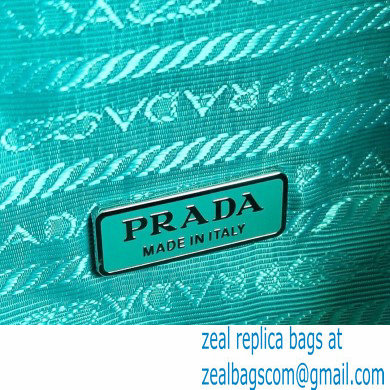 Prada Padded Nappa Leather Triangle Handbag 1BA315 Peacock Blue 2021