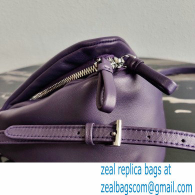 Prada Padded Nappa Leather Triangle Handbag 1BA315 Violet 2021