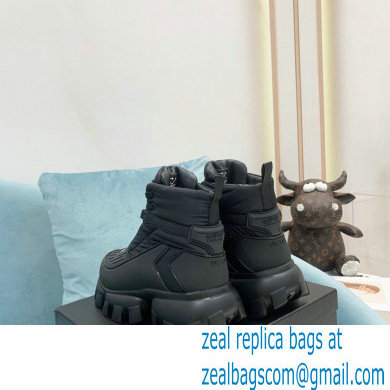 Prada Re-Nylon Gabardine Fabric Cloudbust Thunder Sneakers Black 2021 - Click Image to Close