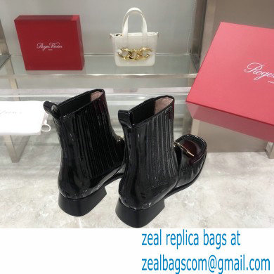 ROGER VIVIER Preppy Viv' patent leather Chelsea boots black - Click Image to Close