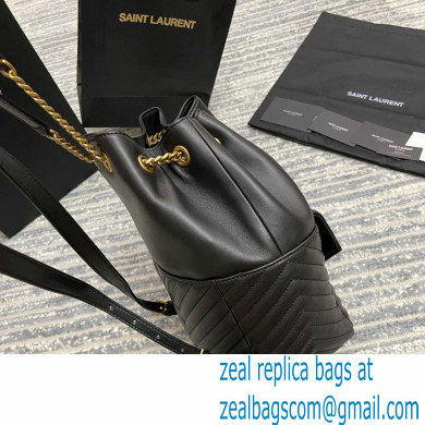 Saint Laurent Joe Backpack Bag in Leather 672609 Black