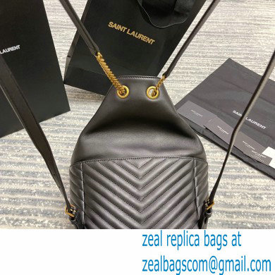 Saint Laurent Joe Backpack Bag in Leather 672609 Black - Click Image to Close