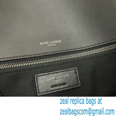 Saint Laurent Niki Medium Bag in Suede Leather 633158 Black/Silver