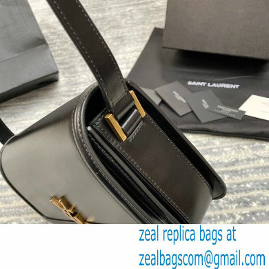 Saint Laurent Solferino Medium Satchel Bag In Box Leather 634305 Black