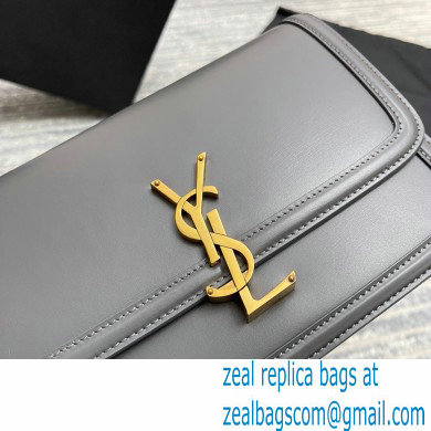 Saint Laurent Solferino Medium Satchel Bag In Box Leather 634305 Gray - Click Image to Close