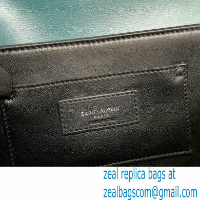 Saint Laurent Solferino Medium Satchel Bag In Box Leather 634305 Green