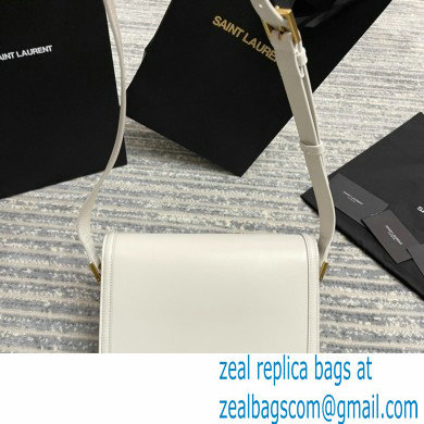 Saint Laurent Solferino Medium Satchel Bag In Box Leather 634305 White - Click Image to Close