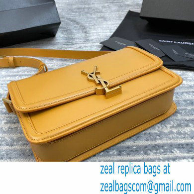 Saint Laurent Solferino Medium Satchel Bag In Box Leather 634305 Yellow 01 - Click Image to Close