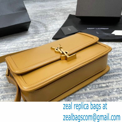 Saint Laurent Solferino Medium Satchel Bag In Box Leather 634305 Yellow 02