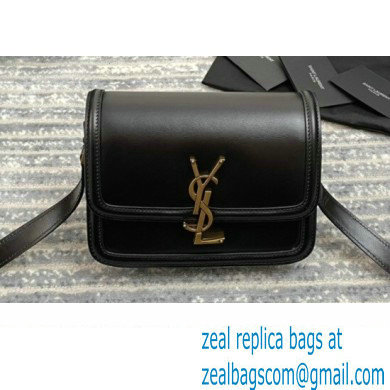 Saint Laurent Solferino Small Satchel Bag In Box Leather 634306 Black