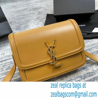 Saint Laurent Solferino Small Satchel Bag In Box Leather 634306 Yellow 01 - Click Image to Close