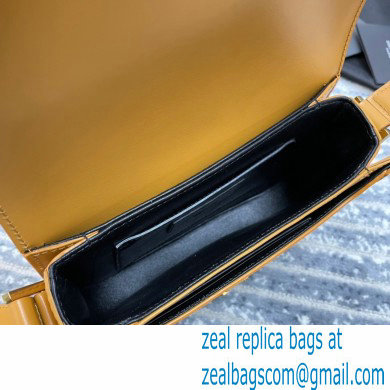 Saint Laurent Solferino Small Satchel Bag In Box Leather 634306 Yellow 02