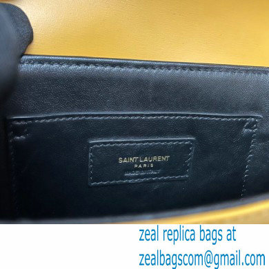 Saint Laurent Solferino Small Satchel Bag In Box Leather 634306 Yellow 02 - Click Image to Close