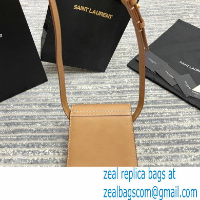 Saint Laurent kaia north/south satchel Bag in vegetable-tanned leather 668809 Brown - Click Image to Close