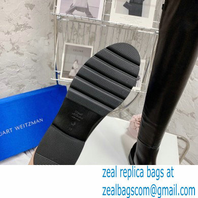 Stuart Weitzman calfskin Boot with 3.5CM Heel black