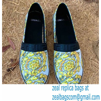 Versace Barocco Print Espadrilles White - Click Image to Close