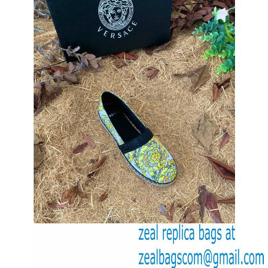 Versace Barocco Print Espadrilles White