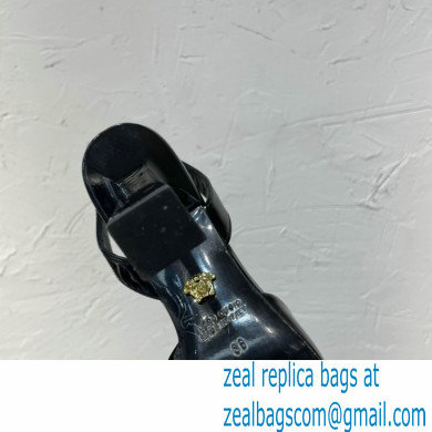 Versace Heel 11cm La Medusa Sling-back Pumps Patent Black 2021 - Click Image to Close