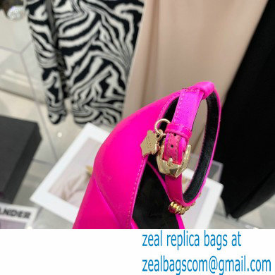 Versace Heel 14.5cm Platform 5cm Medusa Aevitas Satin Pumps Fuchsia 2021 - Click Image to Close