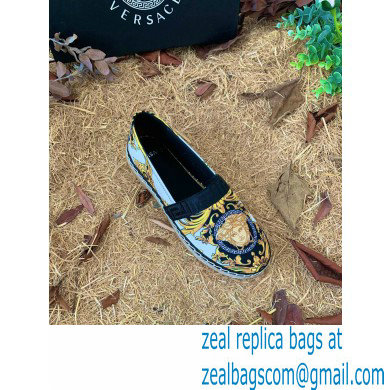 Versace Medusa Renaissance Print Espadrilles White