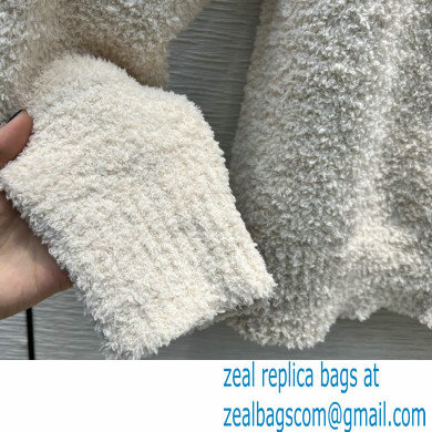 chanel 2021 FALL WINTER CC LOGO SWEATER OFF WHITE