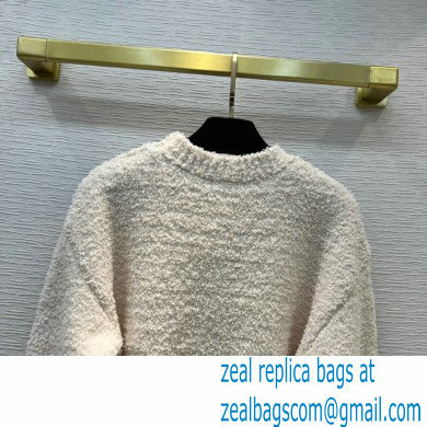 chanel 2021 FALL WINTER CC LOGO SWEATER OFF WHITE
