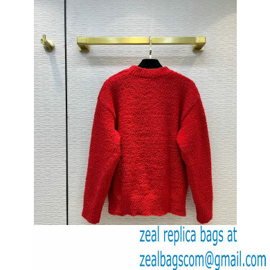 chanel 2021 FALL WINTER CC LOGO SWEATER RED - Click Image to Close