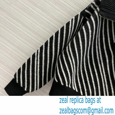 chanel 2021 FALL WINTER striped polo sweater