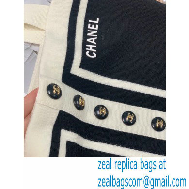 chanel white/black knit vest 2022SS