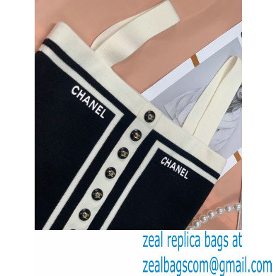 chanel white/black knit vest 2022SS