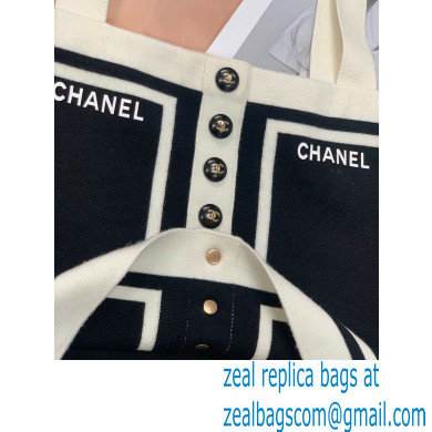 chanel white/black knit vest 2022SS