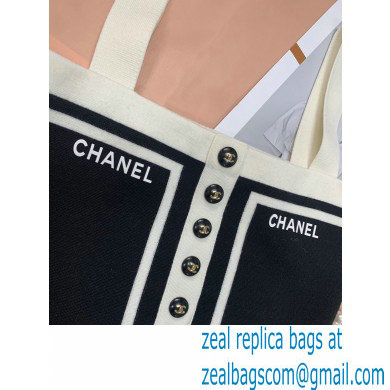 chanel white/black knit vest 2022SS - Click Image to Close